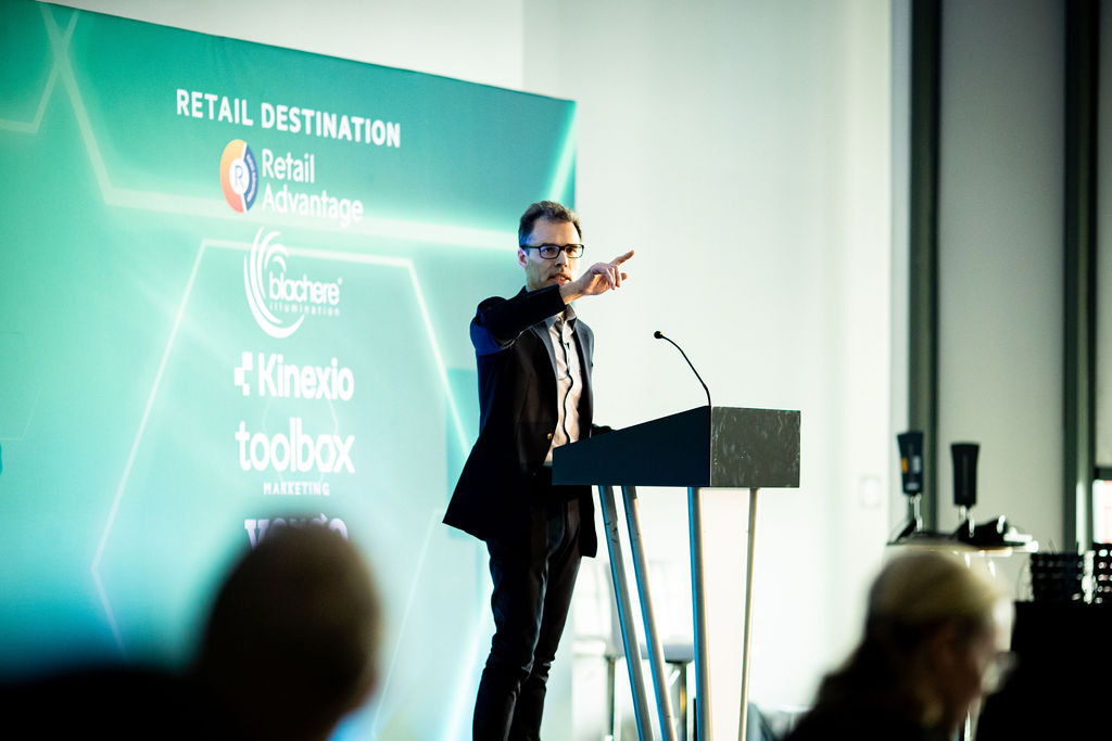 JLL's Neil Churchill, Destination Director at Brent Cross, hosted the Revo conference at RD 2025
