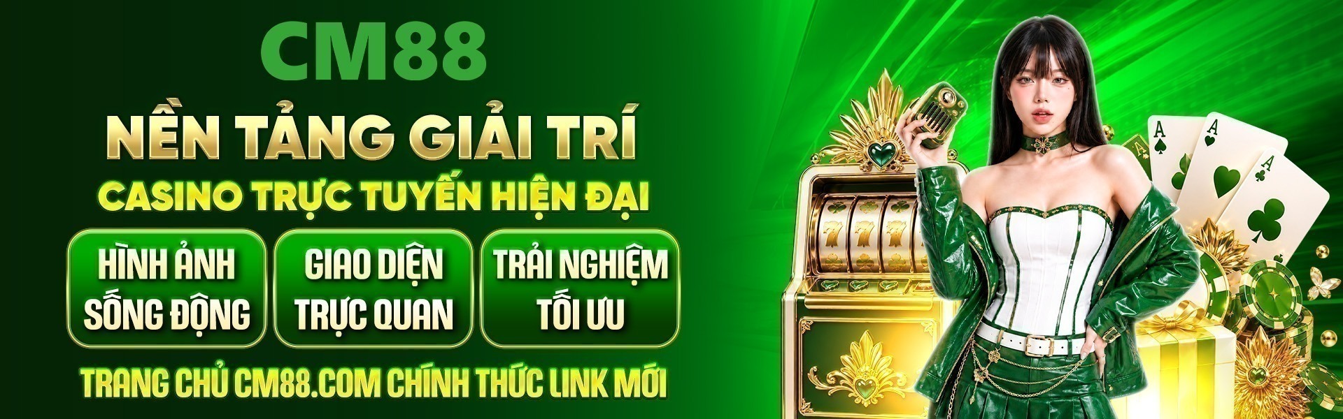 CM88 quy tụ nhiều sản phẩm casino, thể thao và nổ hũ, mở rộng lựa chọn giải trí trực tuyến dành cho người chơi Việt.
